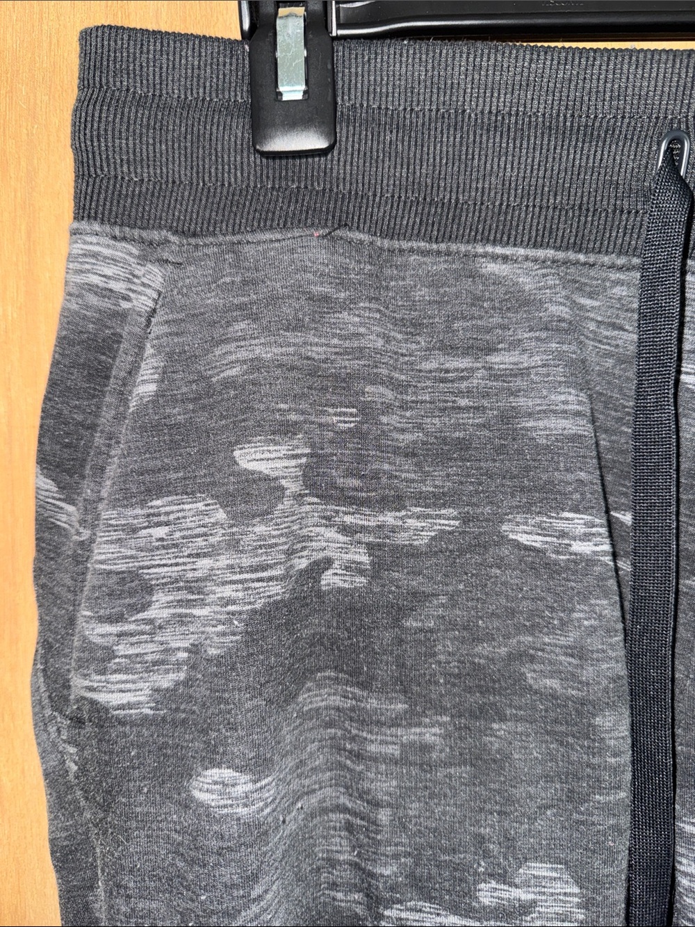 Athletic Works Gray Camo Jogger Sweatpants Drawstring Pockets Medium - Picture 2 of 4